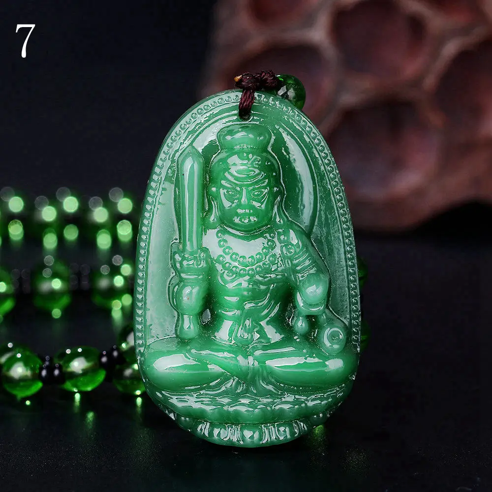 New Sweater Pendants Jewelry High Quality Unique Green Quartz Carved ...