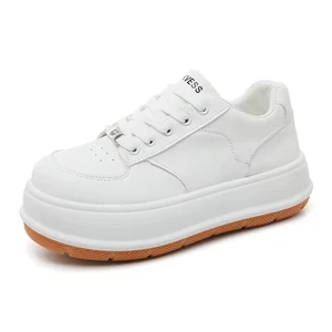 Made in China Women's Shoes Fashion Trend Platform Shoes Classic Breathable White Shoes
