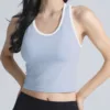 Blu con linea bianca