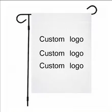 Hot Selling Top Quality Manufacturer Wholesale Custom Double Sided  Outdoor Yard Decoration Custom Blank Garden Flags with Pole