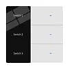 3gang LED Screen switch-White