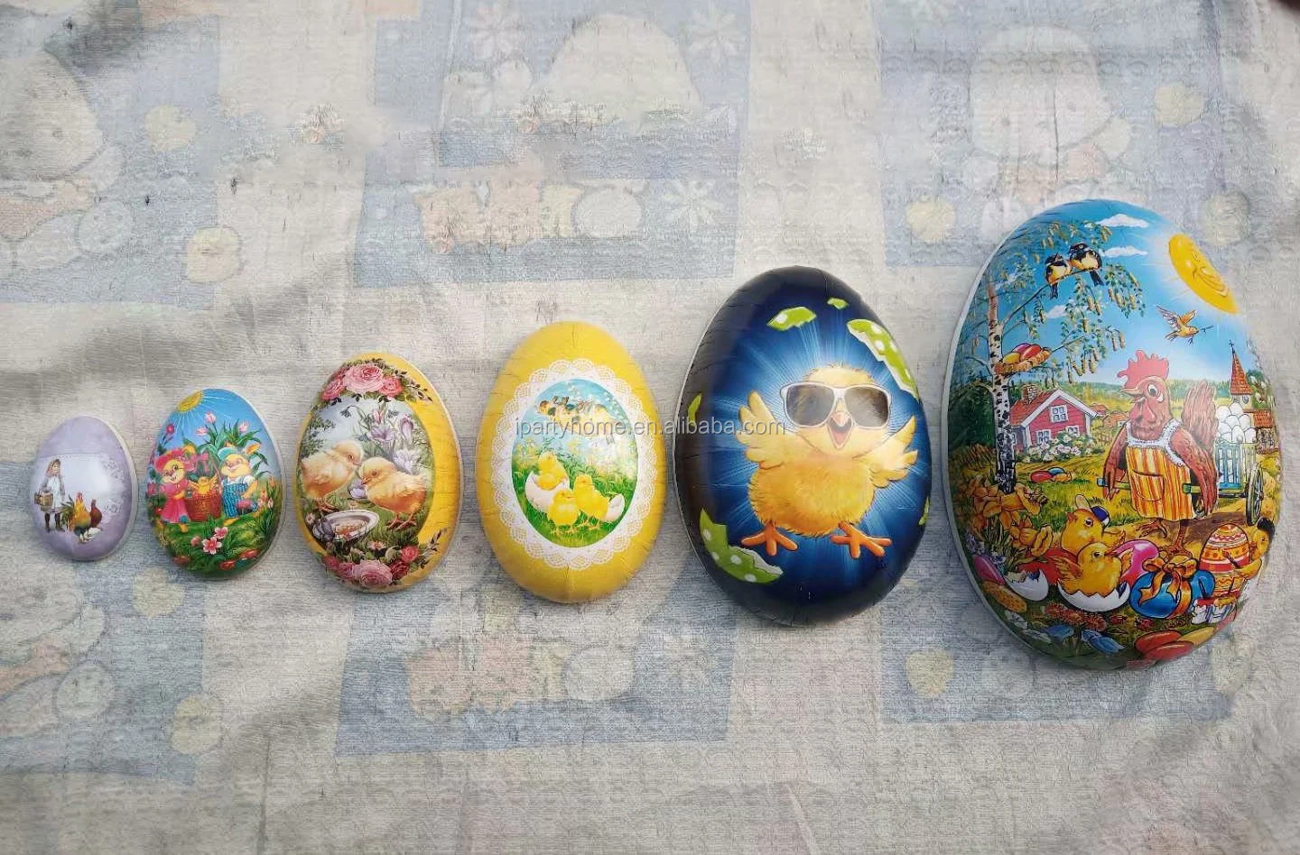 Easter Vintage Decoration Painted Giant Paper Mache Eggs For 2023