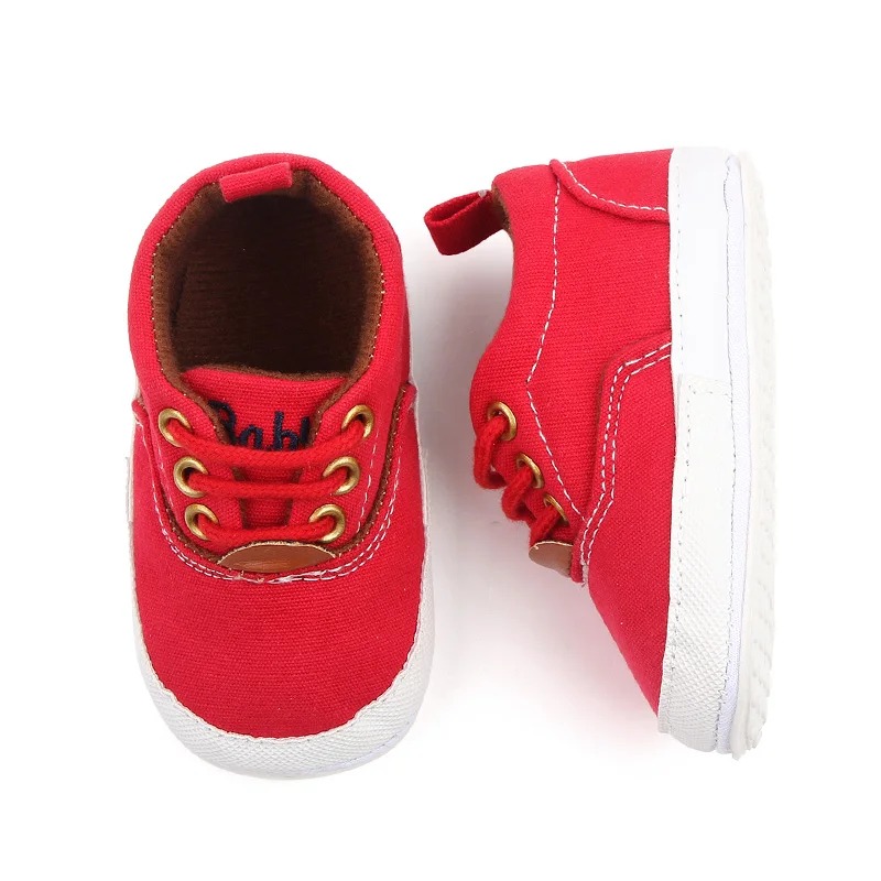 2022 Spring Autumn Solid Baby Sneakers for Boys and Girls Canvas Toddler Casual Shoes factory