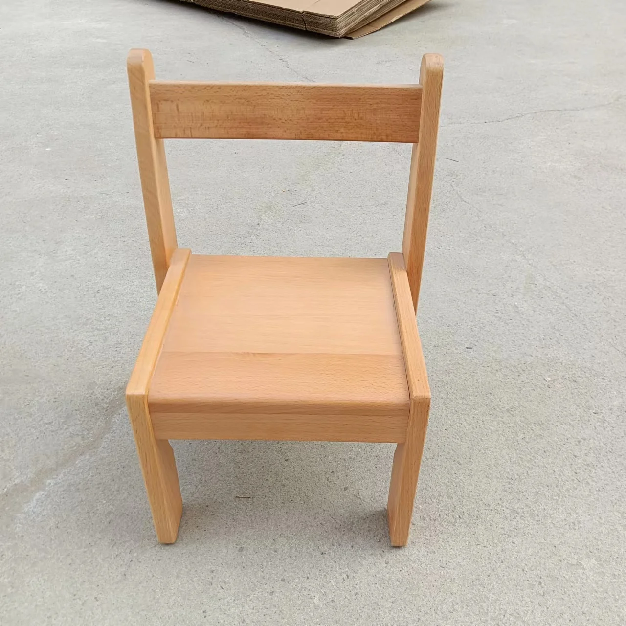 Factory Price Nordic Style Wooden Dining Baby Chair Children Wood