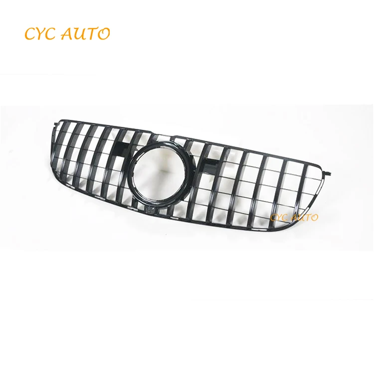 GL166 GT Grille X166 Front Bumper Replacement Grill for Mercedes Benz GL Class X166 Body Kit 2013 2015