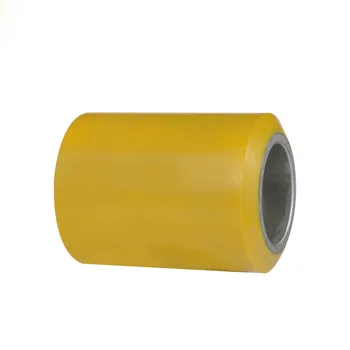 Yellow Color 93 Shore a PU Roller Caster Wheel Forklift PU Wheels with Any Customized Size