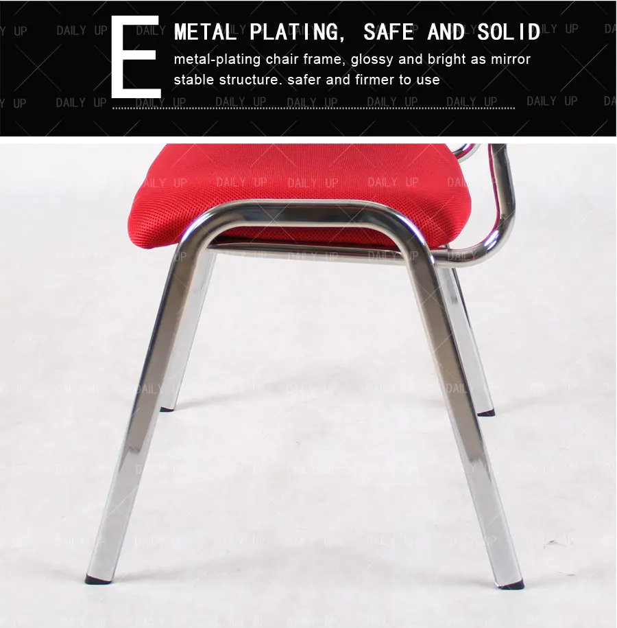 Fabric Padded School Chair Training Chair with Writing Tablet Stackable Conference Tablet Chair Wholesale