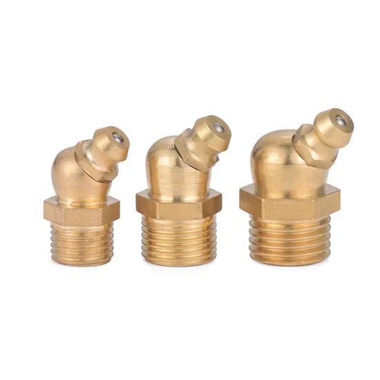 product wholesale brass straight elbow nozzle grease gun accessories copper pipes fittings grease gun nipple fitting-64