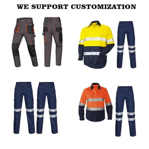 High Visibility Work Pants Custom Logo Men Work Pants for Men Workwear Pant Mechanic Construction Multi Pocket Black Work Pants