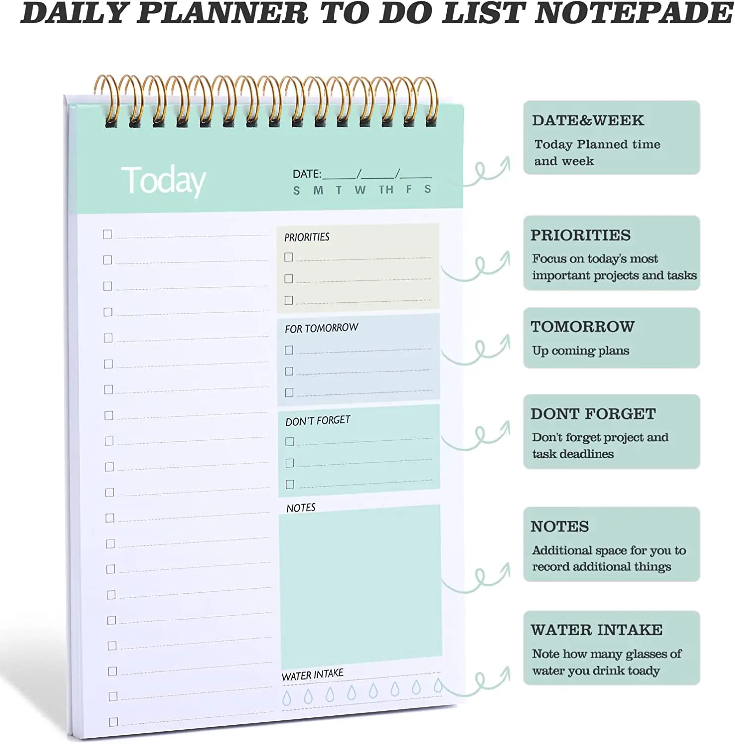 A5 52pages 100g Customize Daily Study To Do List Grocery Shopping