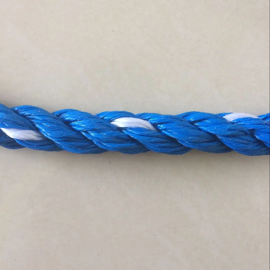 Blue and White Color 3 Strand Polypropylene PP Rope