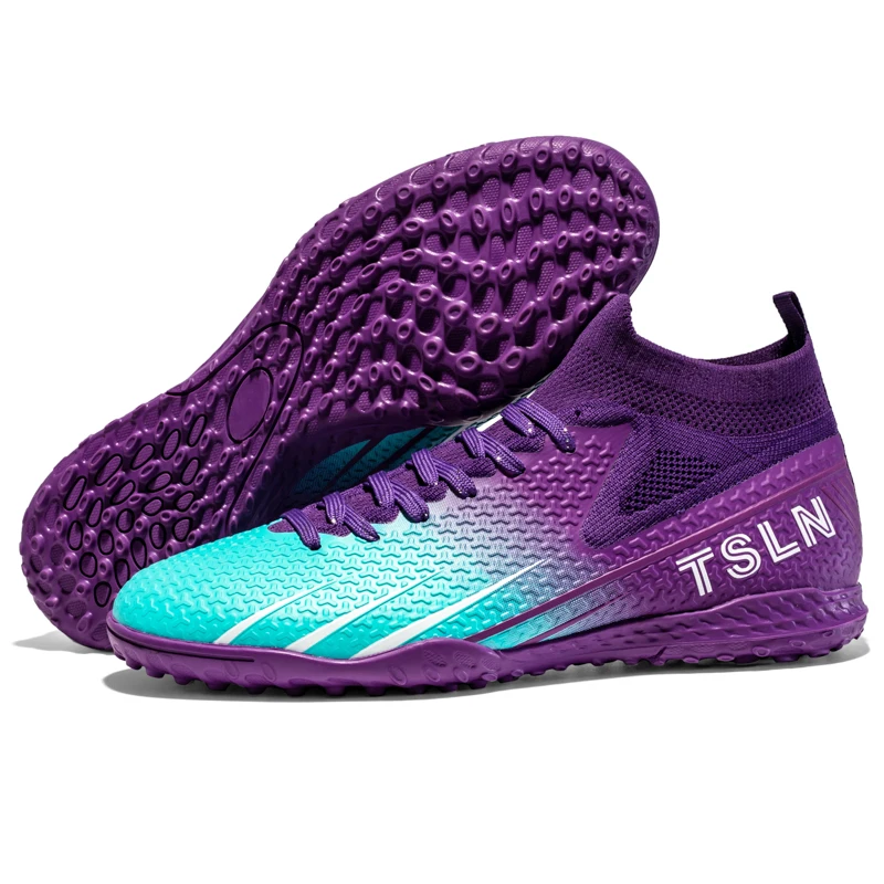 Custom Purple Indoor Soccer Shoes Nike Mercurial X Purple/Orange