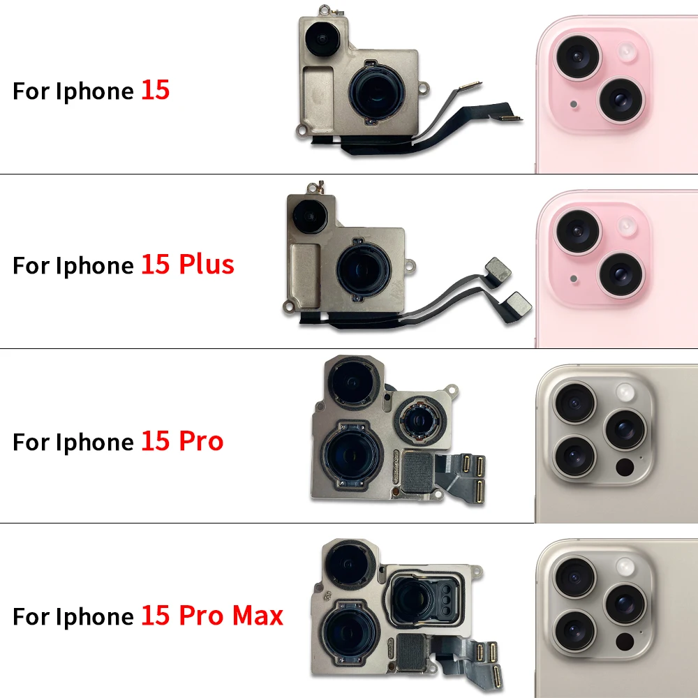 Caméra Arrière Originale Pour IPhone – Compatible 6 à 15, Neuf Sous Emballage