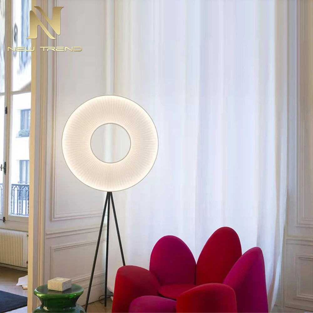 MT165F New Product Indoor Decoration Home Shop Atmosphere Light Ring Modern LED Floor Lamp 
