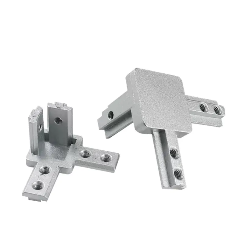 NBKIT CH03 Staffa Angolare In Alluminio 180&deg; Per Profili 3030/4040: Connettore Giunto Per Pannelli, 2 Pezzi