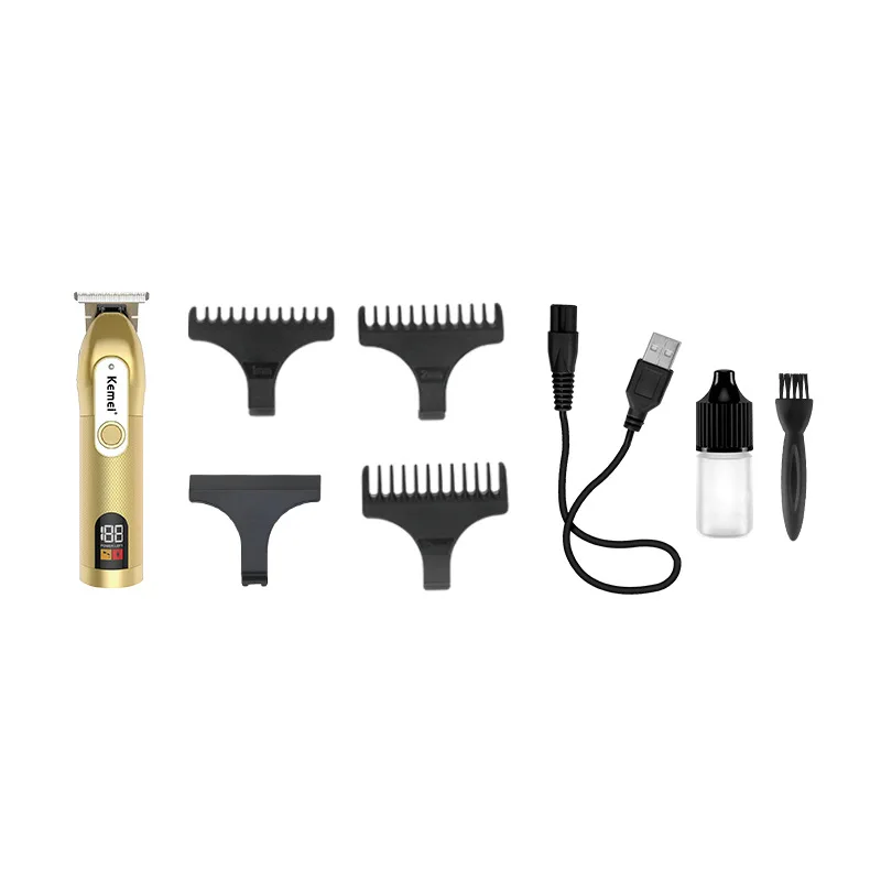 Pour Km 1760 Professional Hair avec &eacute;cran LCD, batterie rechargeable USB, autonomie de 1 &agrave; 3 heures, pour hommes