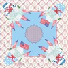 drapeau arc rouge bleu pastel