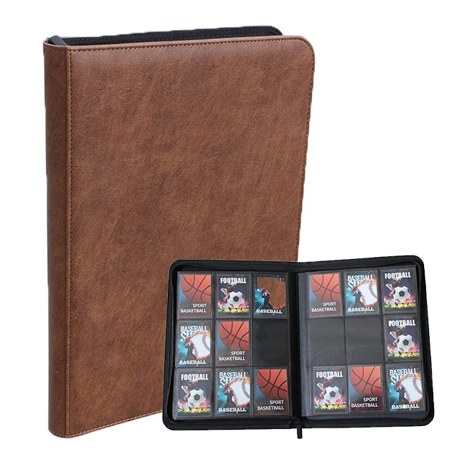 Wholesale Verified Supplier Custom 9 Pocket Zipper Binder Game Card Binder  Office School Binder Trading Card Album