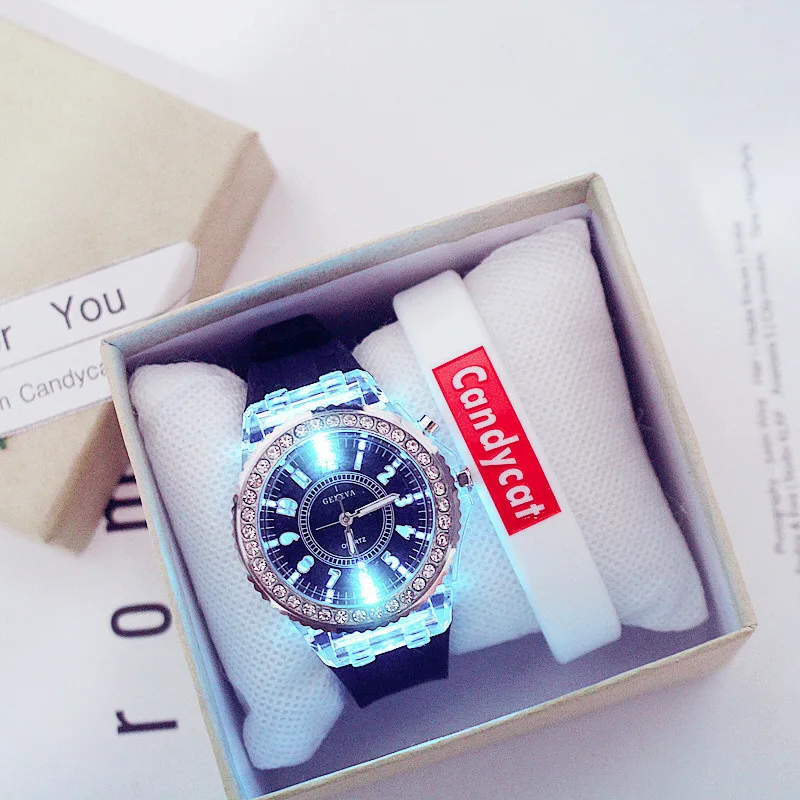 Wholesale Price Bright in Night Led Geneva Watch Pointer Watch LGW14