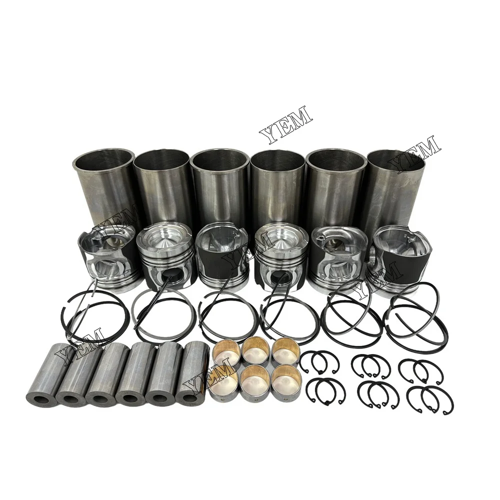 Cylinder Liner Kit Fit for Doosan Develon DL06 Engine 6