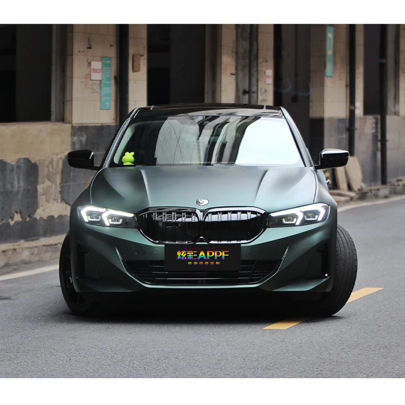 Auto Paint Color Change Film 1.52*18 M Adhesive Vinyl Sticker Wrap Vinyl Super Matte Dark Green for Car Body