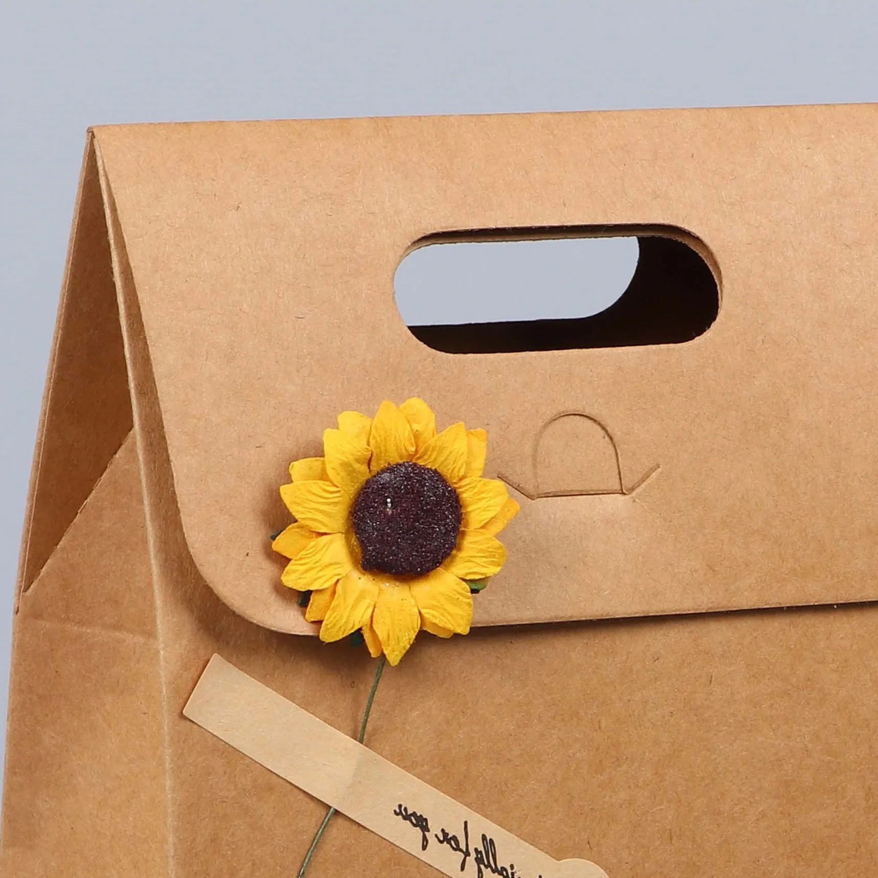 Affordable Handmade Fancy Paper Bags Branded Brown Kraft Shopping Bags