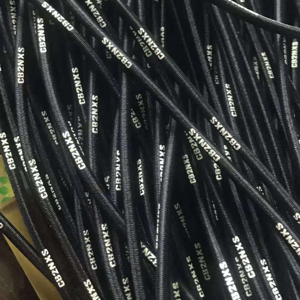 Coated Elastic Cord with T-Bar Ends for Bags Garments Shoes