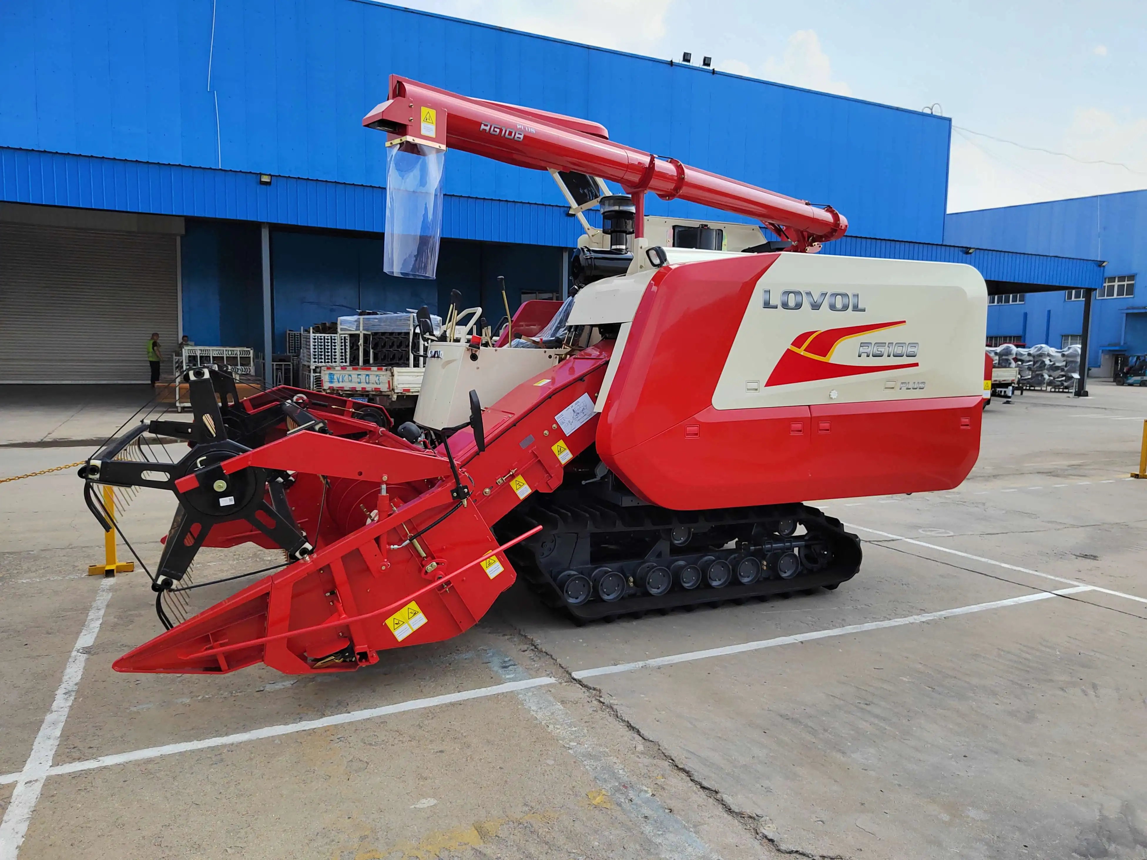 Lovol RG108 Corn and Wheat Combine Harvester Machine Rice Harvest  for Sale