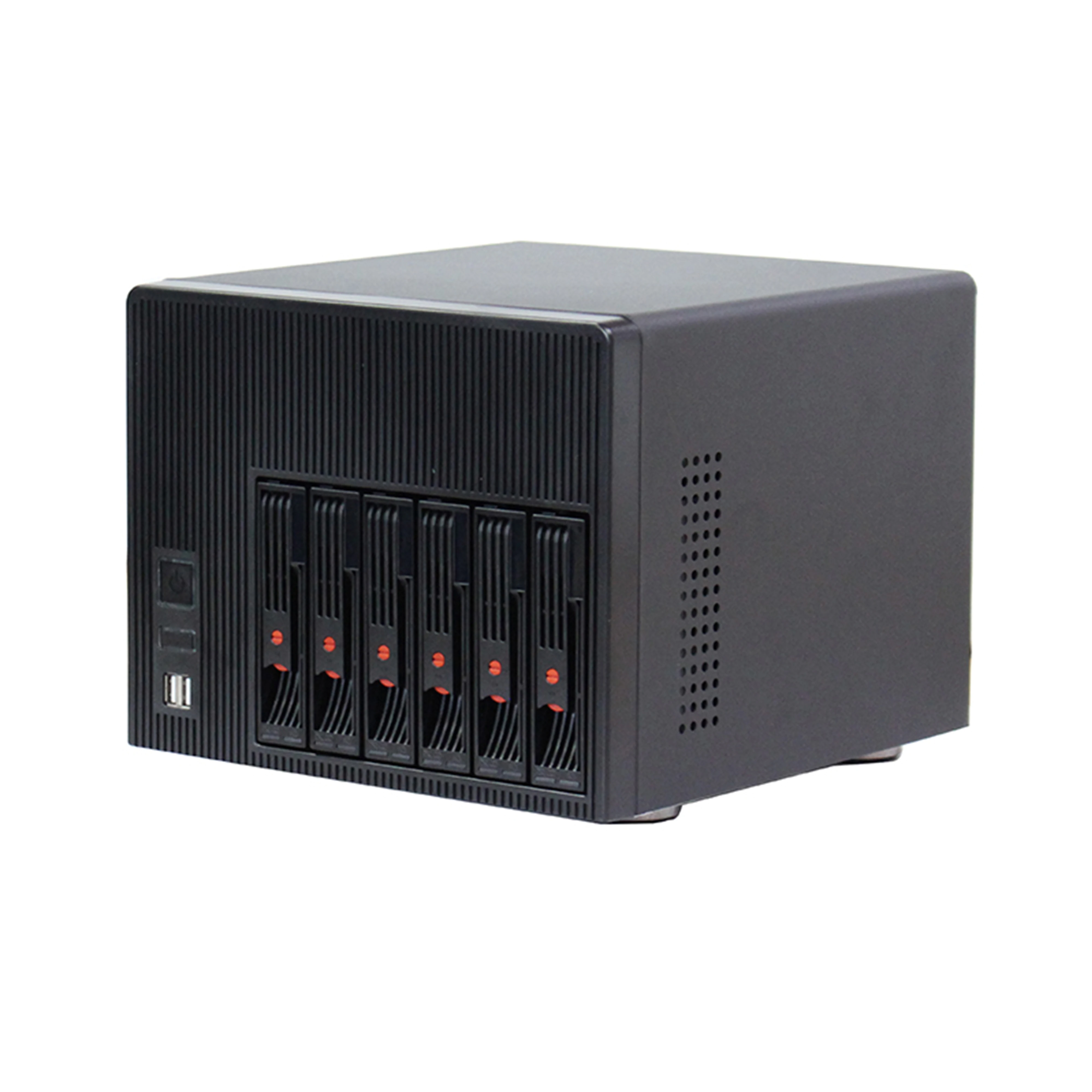 Network Attached Storage 6Bay Mini ITX Nas Ai Storage Case 3.5'' Hard ...