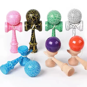 OEM&ODM Customize Kendama Professional Wood 18cm Kendama Balls Set Beginner Japanese Competition Jade Sword Ball