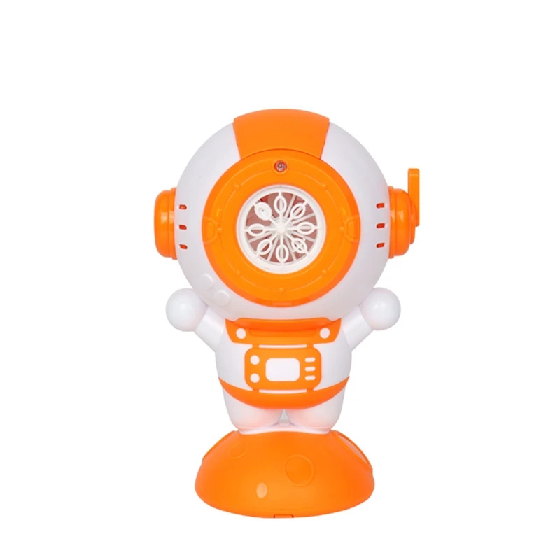 2023 New Outdoor Automatic Bubble Machine for Kids Electric Toys Astronaut Robot Bubble Blower With Light