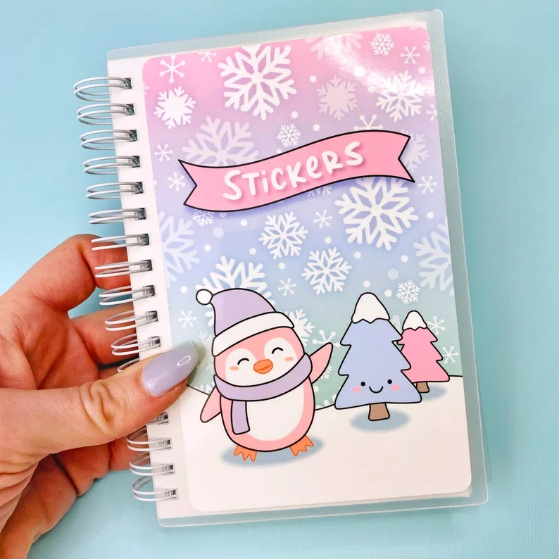 Release Paper Side by Side Activity Book Design Sticker Books for Kids Reusable Sticker Book