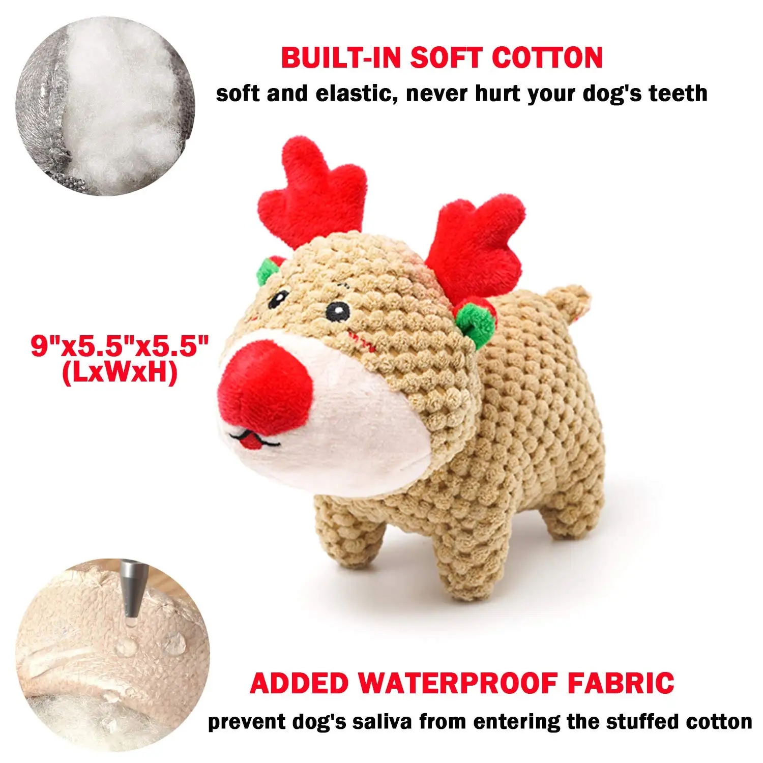 Factory Direct Sales Durable Stuffed Animal Pet Plush Chew Toys With
