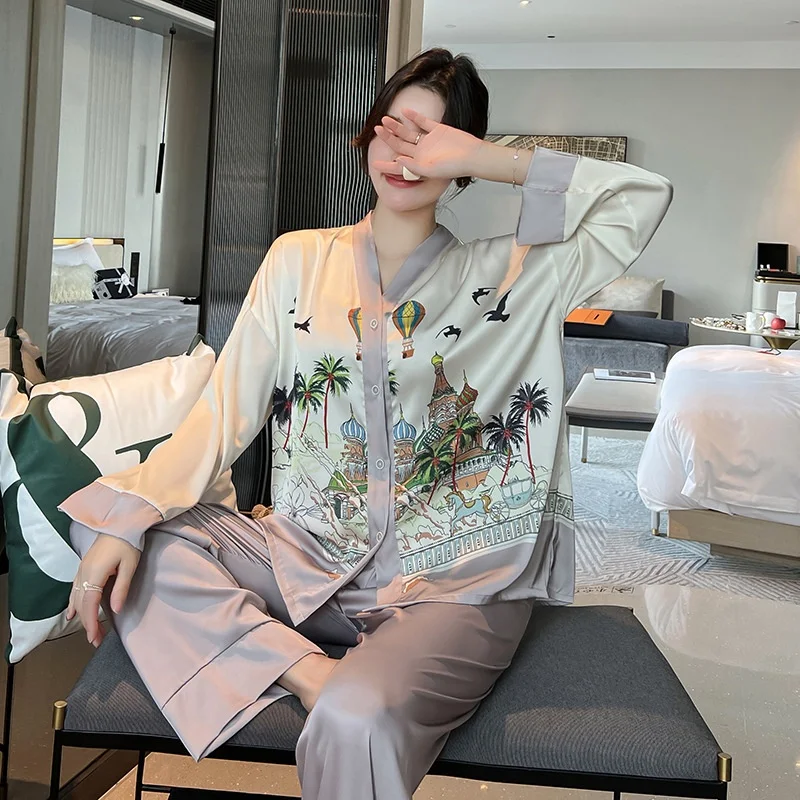 New Arrivals Luxury Silk Satin Pajamas Plus Size Kimono Long Sleeve Cartoon Pajamas  Sleepwear For Women - Buy Sexy Red Satin Chemise Sleepwear,Silk Pajamas  Sets,Adults Sleepwear Pajamas Cartoon Product on Alibaba.com