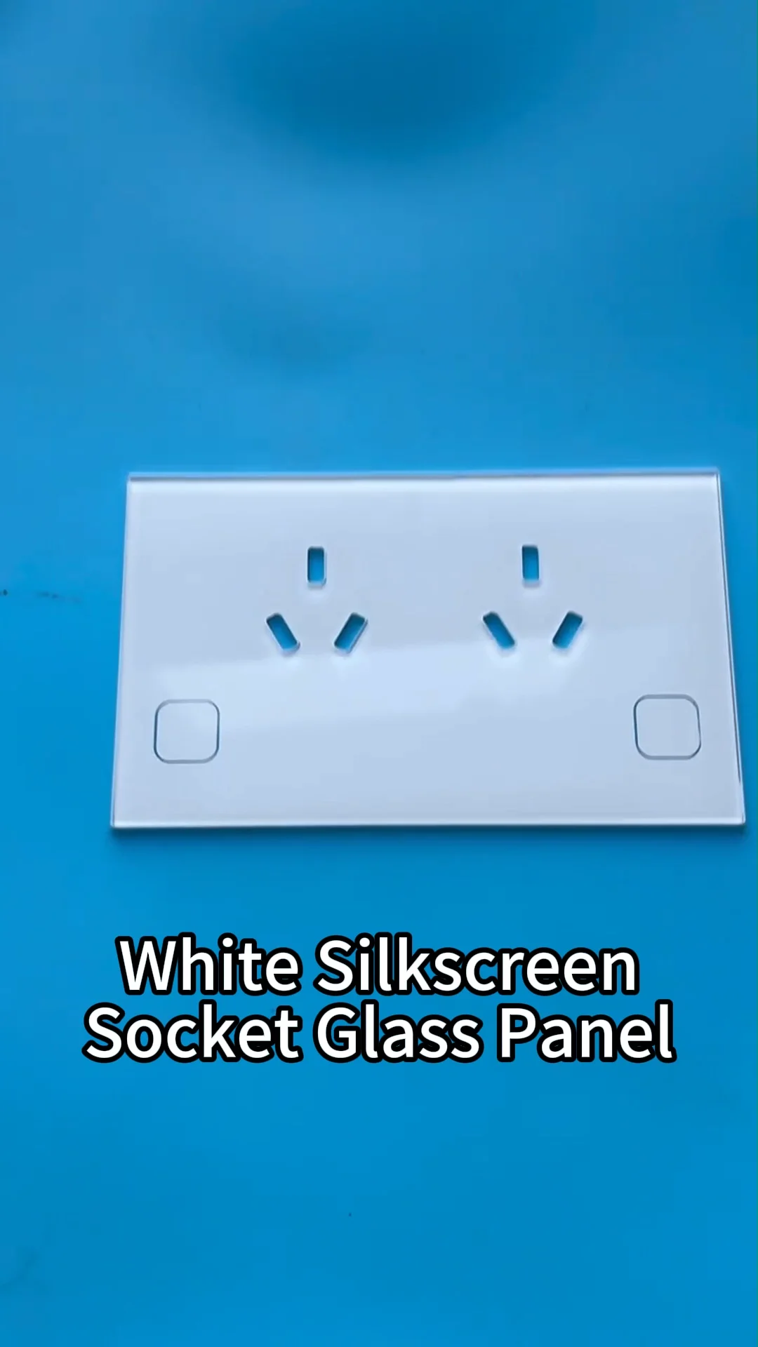 Customisable Tempered Glass Wall Mounted Socket Display Cover