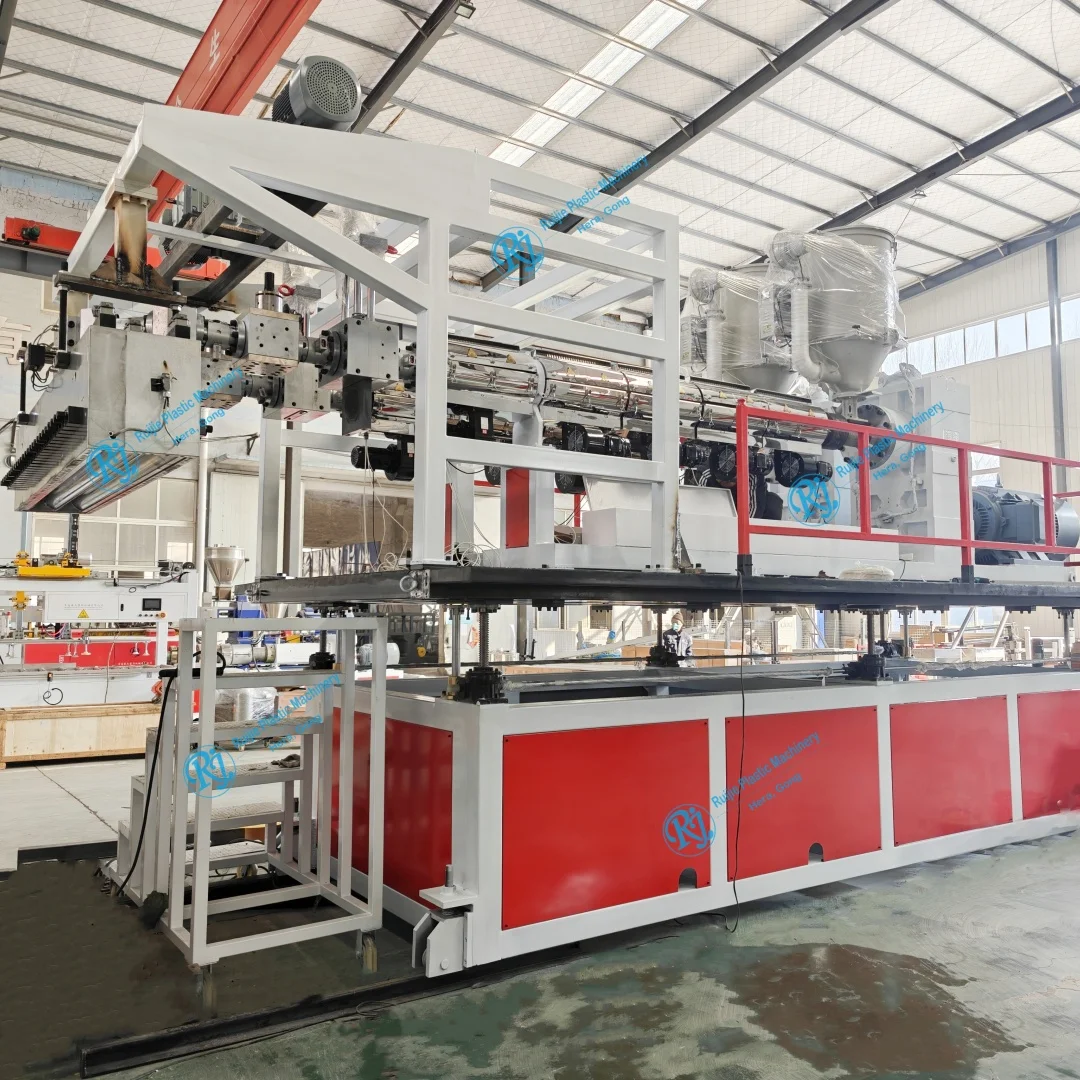 product double layer poe mattress production machine single screw design different hardness include bearing gearbox for pe for plate-1