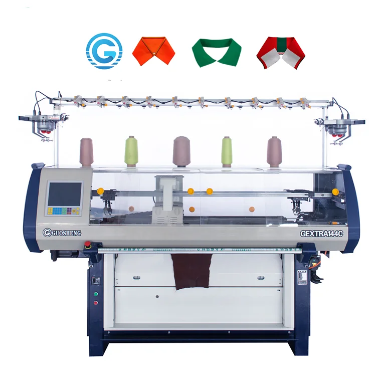Factory Supplying High Speed Computer Control 1 System 16g 52inch Jacquard  Knitting Machine for Rib Collar and Scarf Flat Knit - China Flat Collar  Knitting Machine, Collar Rib Knitting Machine