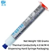 Blue, GD760-HT100, 4.0 W/M-K, Net: 100 grams, 3.4 G/Cc