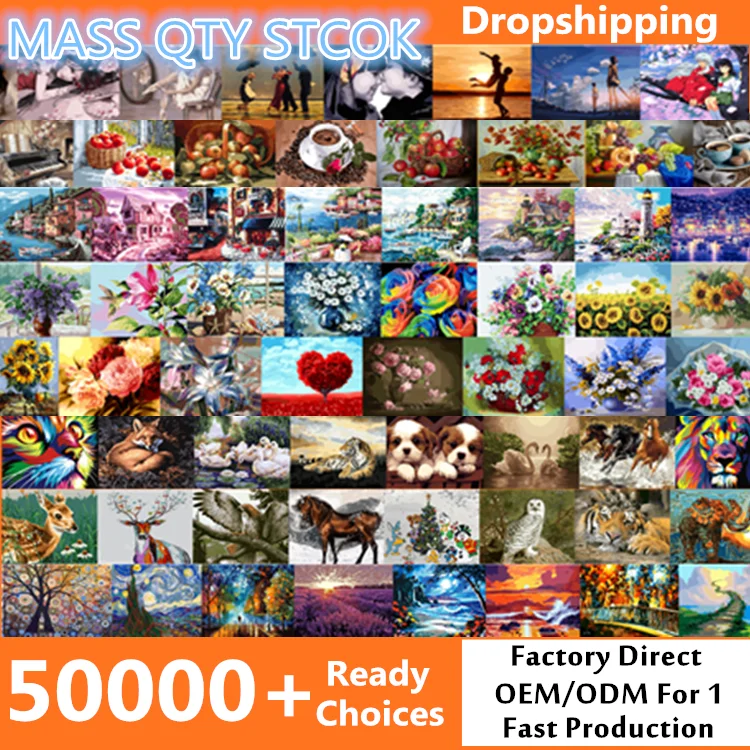 ORFON Painting by Numbers Frameless and Framed Starry Sky Clown Digital Painting DIY Home Decor Pictures by Numbers on Canvas