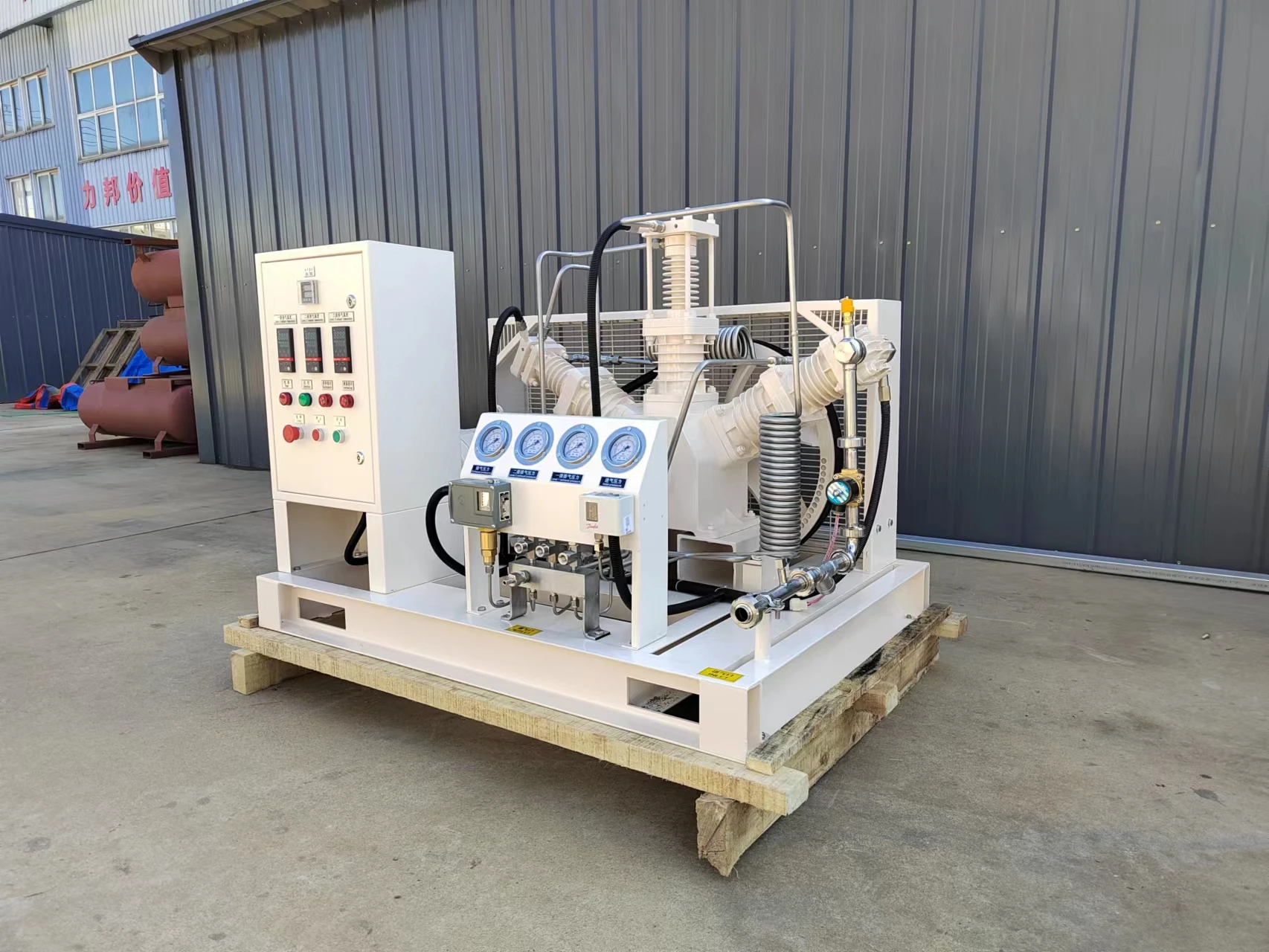 O2 Air Compressor Oxygen Gas Cylinder Filling Station Nitrogen Booster ...