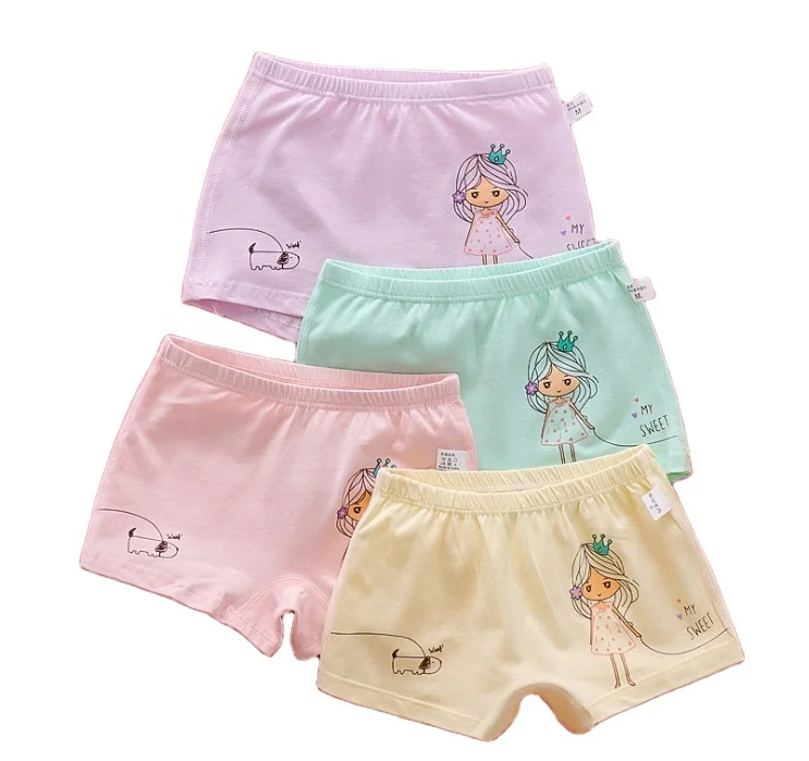 4 шт. в лоте; Одежда для мальчиков и девочек От 2 до 12 лет милые из натурального хлопка с принтом героями мультфильмов трусы-боксеры нижнее