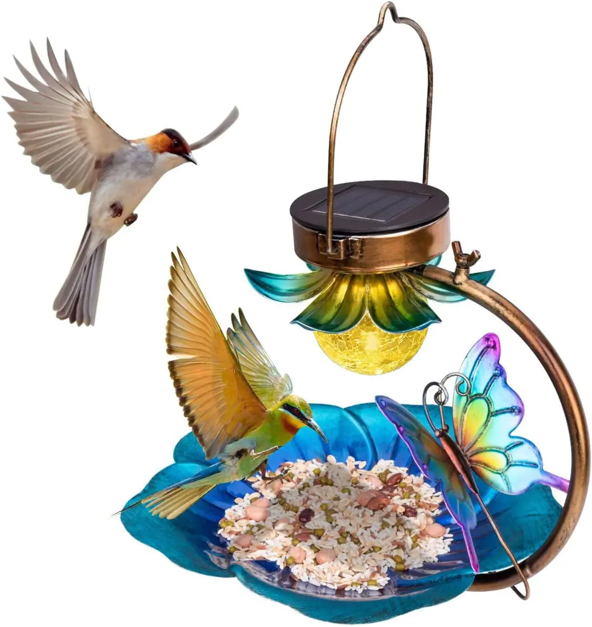 Solar Powered Bird Bath Waterproof solar Bird feeders