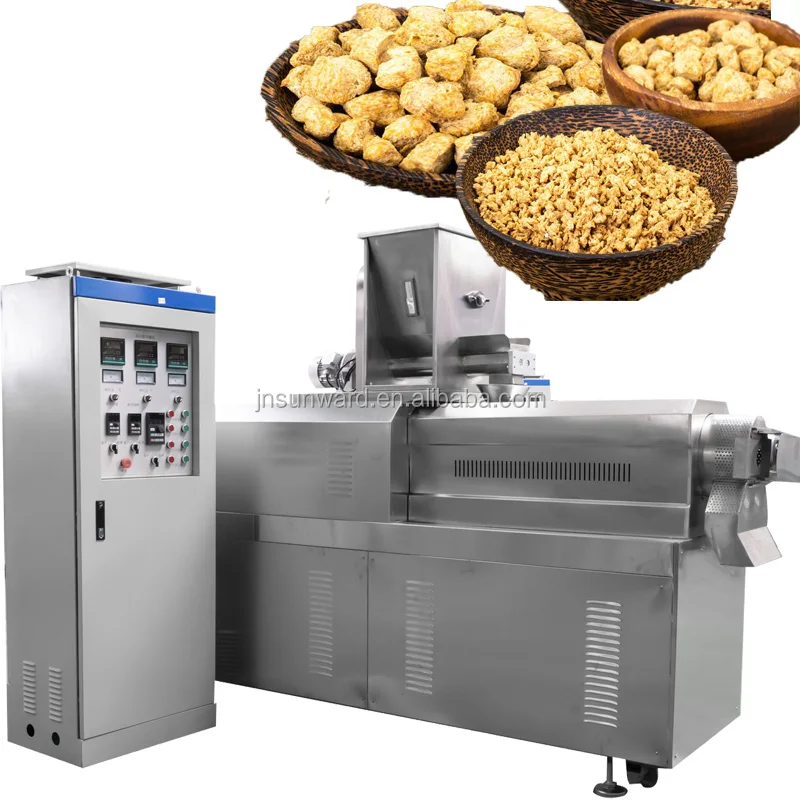 250kg/h Tissue Textured Protein Meat Making Machine Vegetarian Food Production Line Soy Protein Chunks