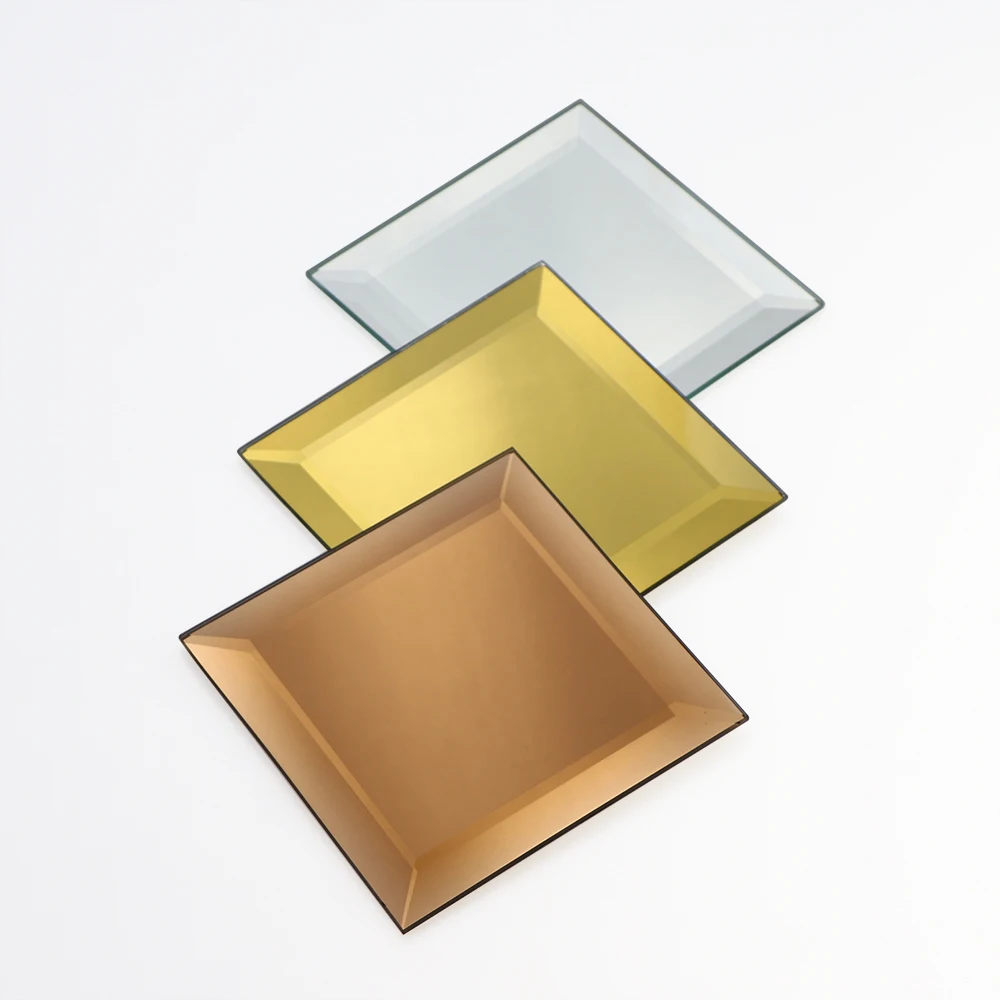 Maßgefertigte Gold-Bronze Spiegelfliesen mit Abgeschrägten Kanten für Wohnzimmer-Hintergrundwände| Alibaba.com