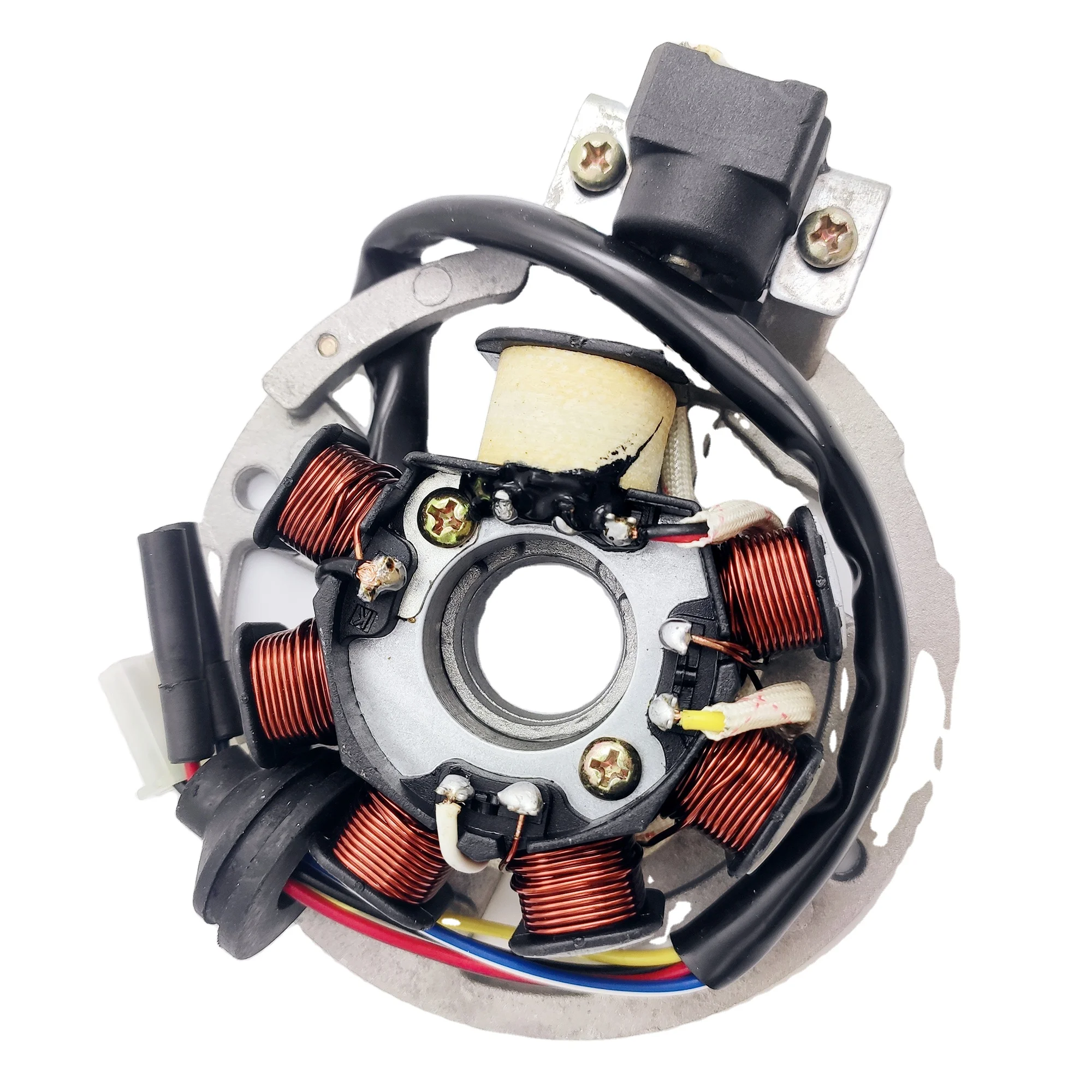Bobine Magnéto Stator D'allumage Pour Moto 50cc 60cc TB50 TB60 - Compatible Moteurs 2 Temps - Pièce De Rechange Pour Allumage