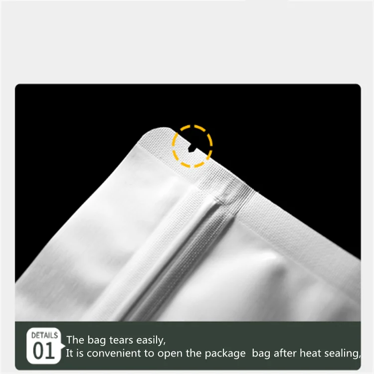 Aluminum Foil Compostable Doypack Stand Up Zipper Pouch Plastic Snack