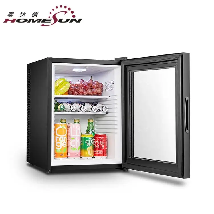 32L бесшумный Электрический мини-бар для отеля/мини-холодильник со светодиодной подсветкой с CE