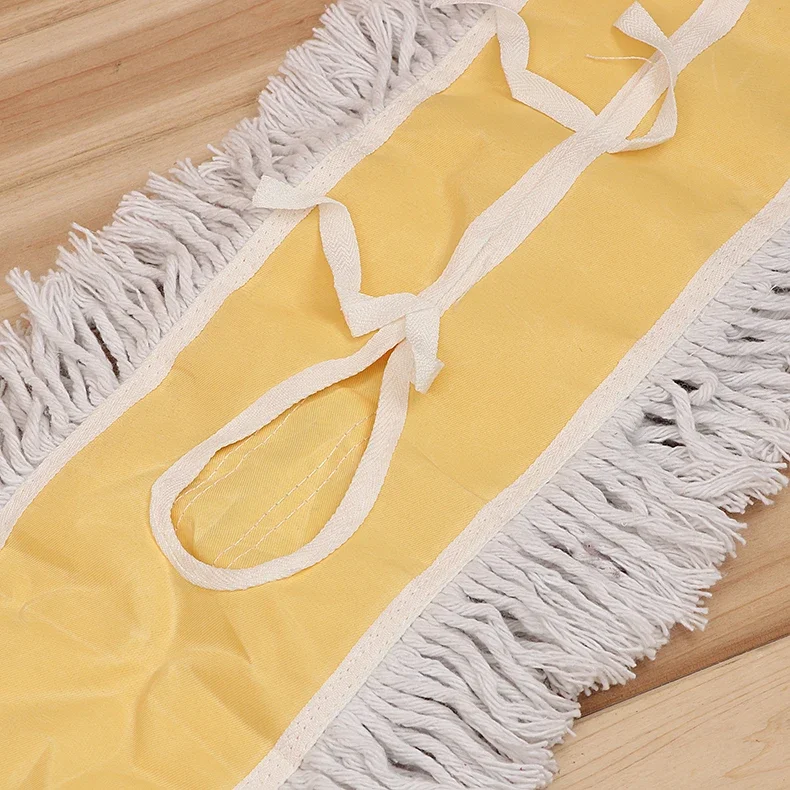 Коммерческая зеленая алюминиевая хлопковая плоская швабра с большой зоной очистки пола для промышленного использования на заводе