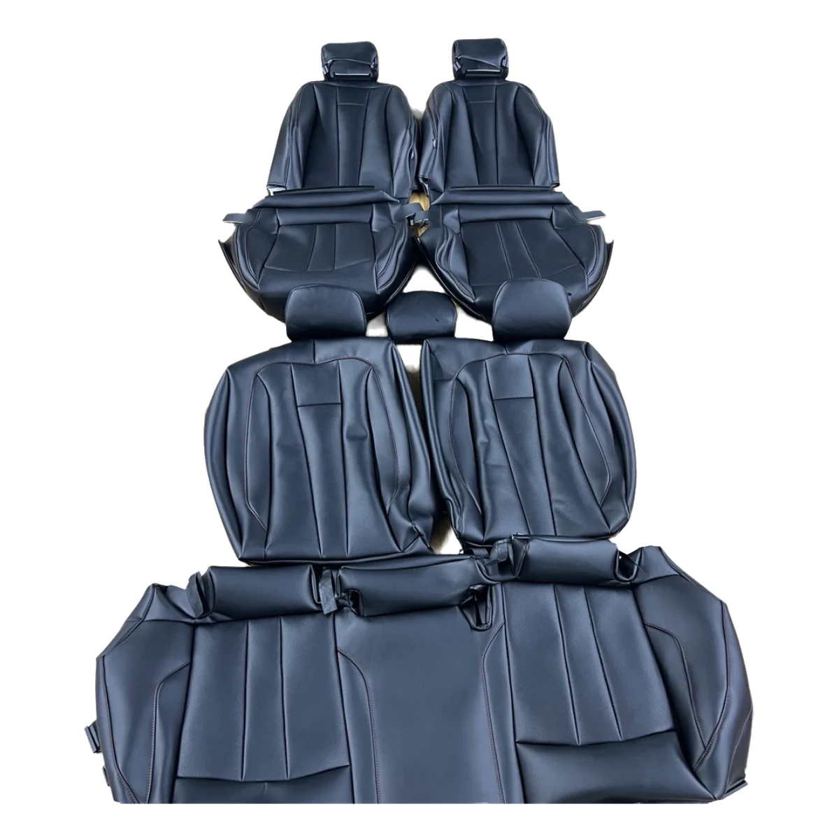 Пользовательские черные кожаные аксессуары для всех Audi to RS автомобильные сиденья автоспорта A3 A4 A5 A6 A7 A8 Q3 Q5 Q7