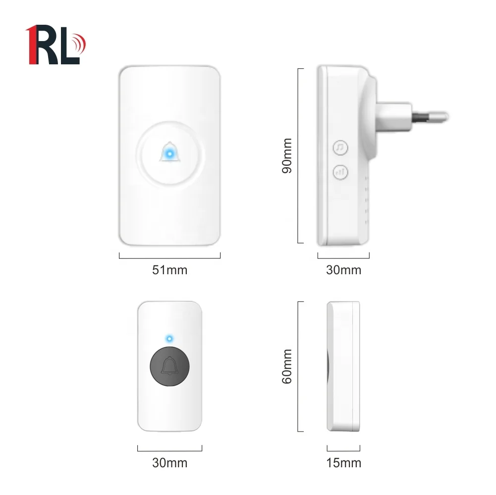 Лидер продаж, водонепроницаемый беспроводной дверной звонок с Wi-Fi для умного дома, беспроводной дверной звонок с кольцом переменного тока